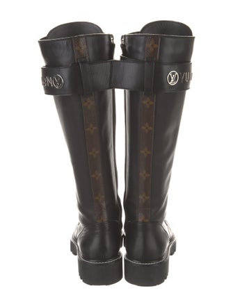 Louis Vuitton LV Monogram Leather Combat Boots