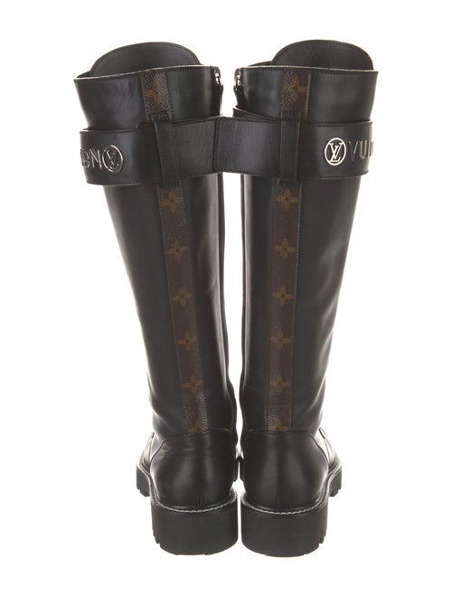 Louis Vuitton LV Monogram Leather Combat Boots