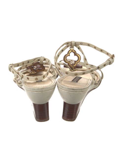 Louis Vuitton Leather T-Strap Sandals