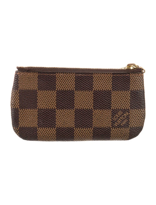 Louis Vuitton Damier Ebene Pattern Coated Canvas Wallet