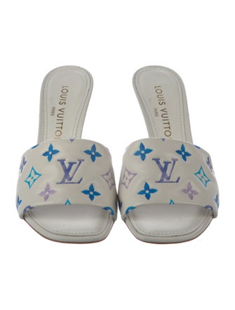 Louis Vuitton LV Monogram Leather Slides