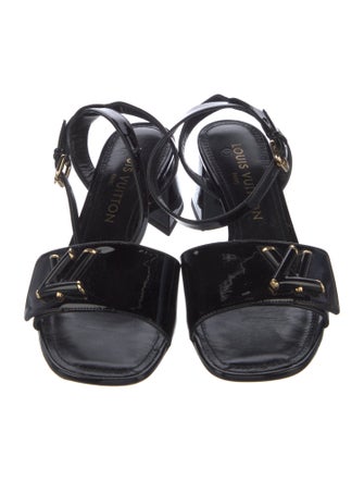 Louis Vuitton LV Monogram Patent Leather Sandals