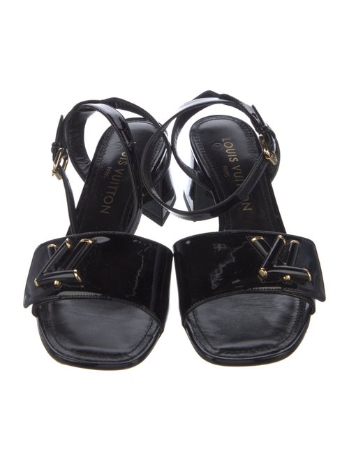 Louis Vuitton LV Monogram Patent Leather Sandals