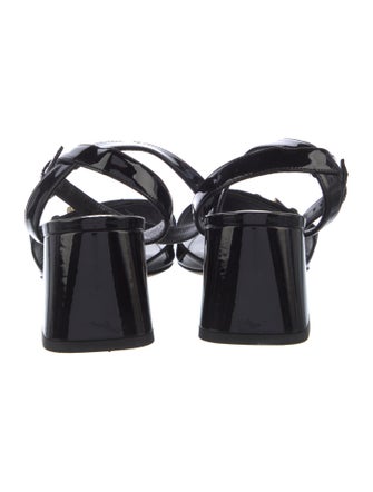 Louis Vuitton LV Monogram Patent Leather Sandals