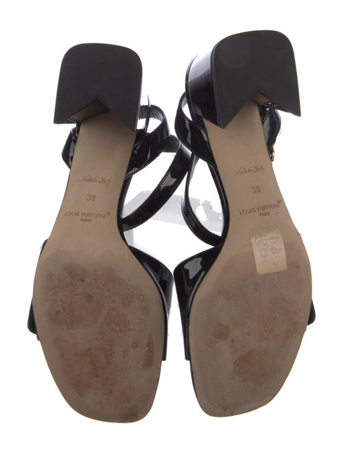 Louis Vuitton LV Monogram Patent Leather Sandals