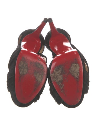 Louis Vuitton Suede Cutout Accent Pumps