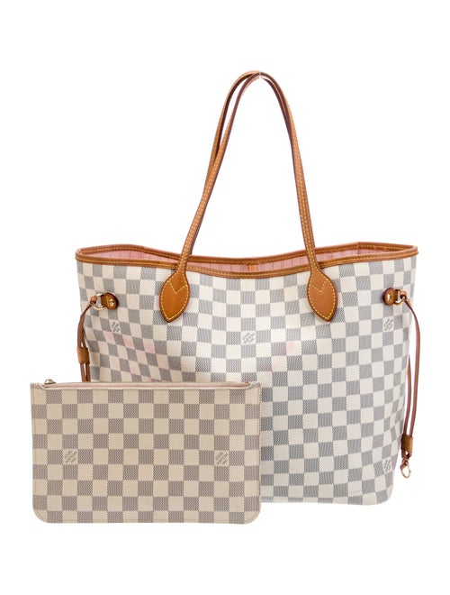 Louis Vuitton Damier Azur Neverfull w/Pouch MM