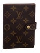 Louis Vuitton Monogram Small Ring Agenda Cover