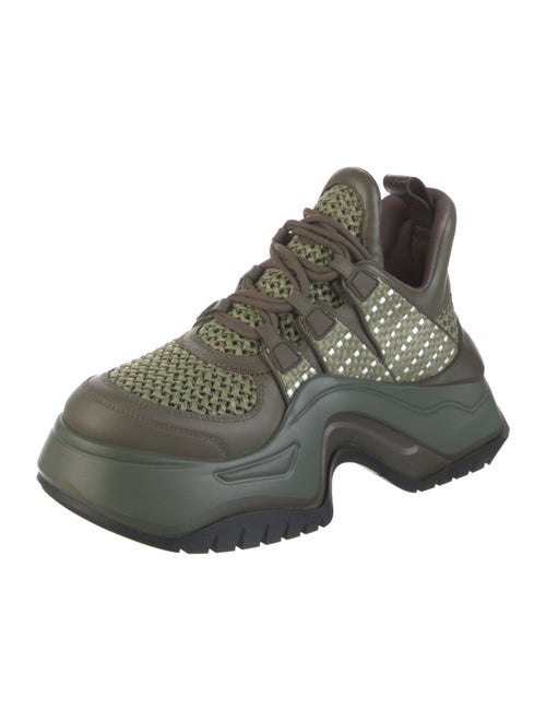 Louis Vuitton Leather Printed Chunky Sneakers