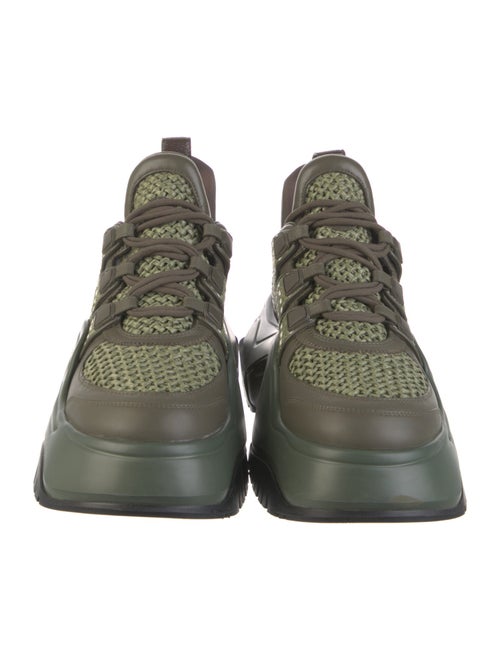 Louis Vuitton Leather Printed Chunky Sneakers