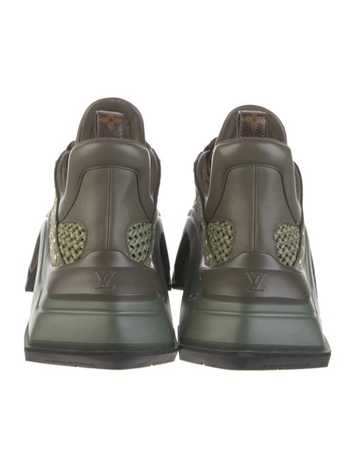 Louis Vuitton Leather Printed Chunky Sneakers