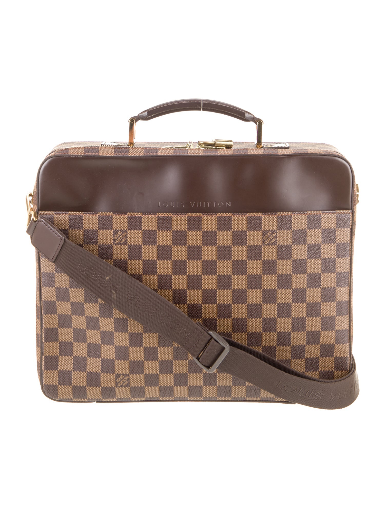 Louis Vuitton Damier Ebene Damier Canvas Porte Ordinateur Sabana Computer Case