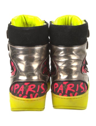 Louis Vuitton Suede Printed Chunky Sneakers