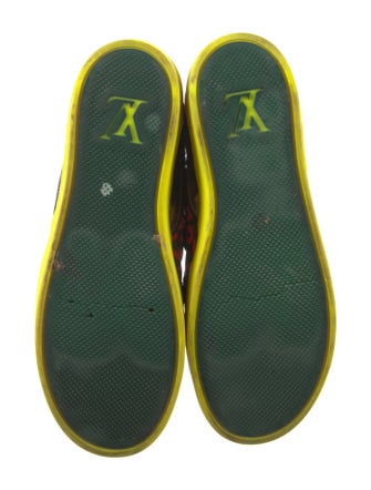 Louis Vuitton Suede Printed Chunky Sneakers