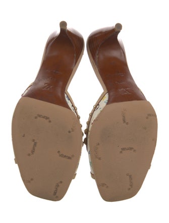 Louis Vuitton LV Monogram Leather Slides