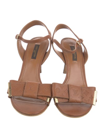 Louis Vuitton LV Monogram Leather Sandals