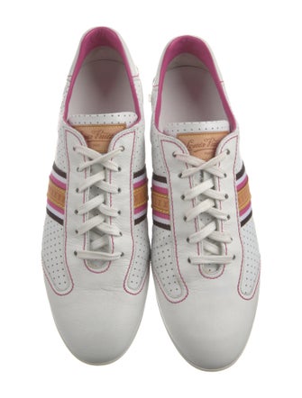 Louis Vuitton Leather Striped Sneakers