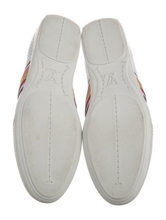 Louis Vuitton Leather Striped Sneakers