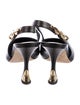 Louis Vuitton LV Monogram Leather Slingback Pumps