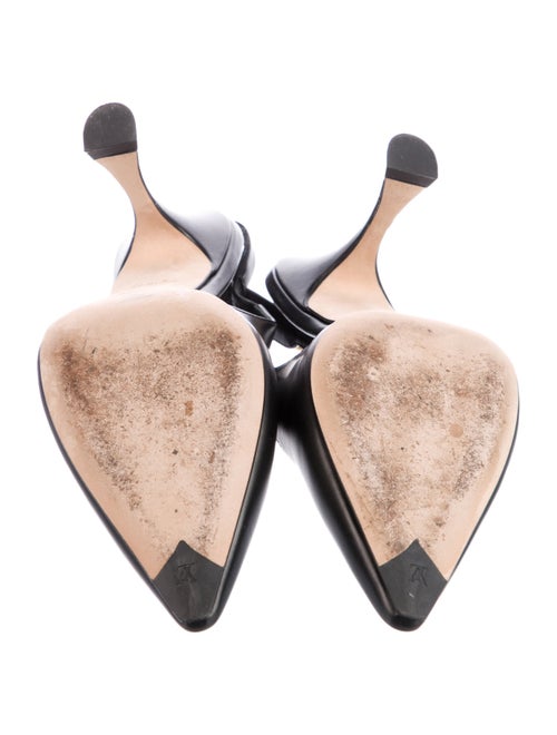 Louis Vuitton LV Monogram Leather Slingback Pumps