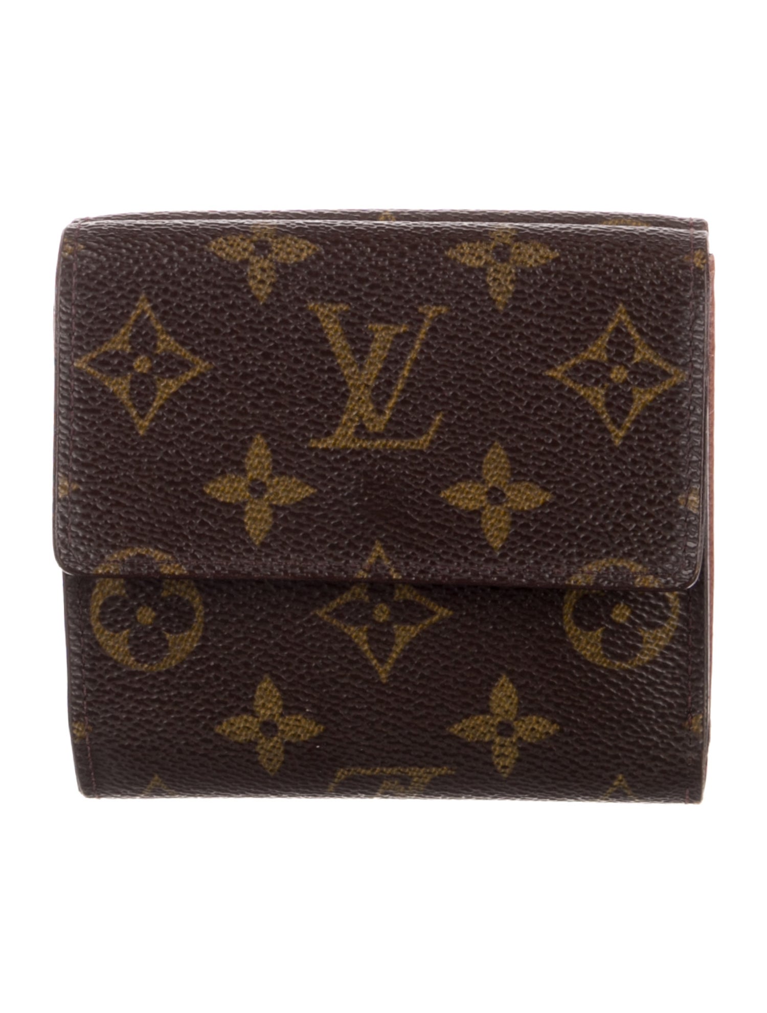 Louis Vuitton LV Monogram Coated Canvas Elise Wallet