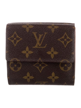 Louis Vuitton LV Monogram Coated Canvas Elise Wallet