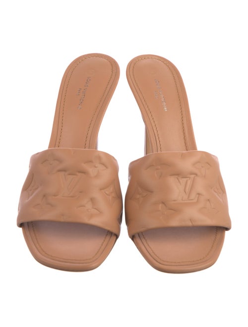 Louis Vuitton LV Monogram Leather Slides