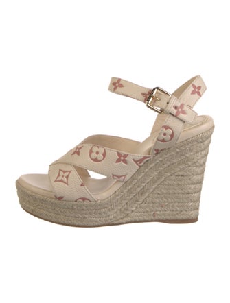 Louis Vuitton LV Monogram Leather Espadrilles