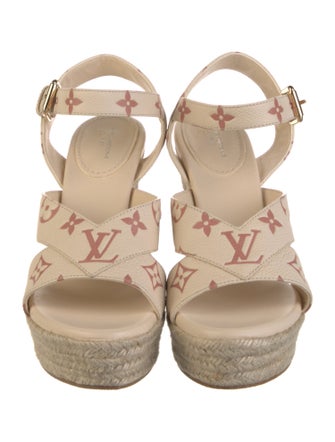 Louis Vuitton LV Monogram Leather Espadrilles