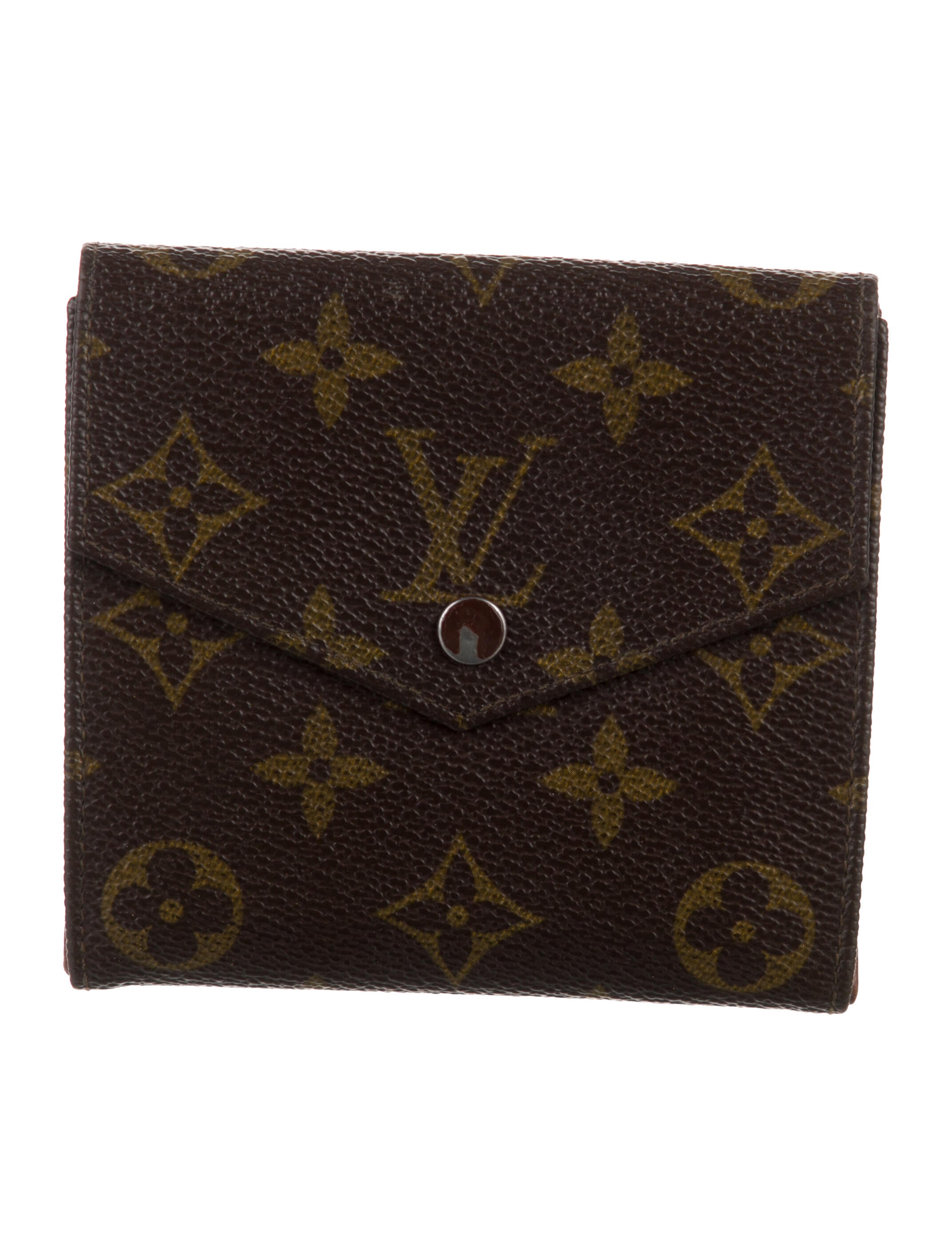 Louis Vuitton LV Monogram Coated Canvas Elise Wallet