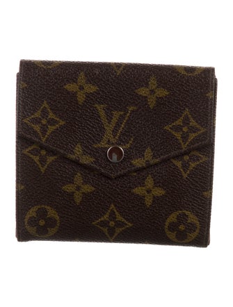 Louis Vuitton LV Monogram Coated Canvas Elise Wallet