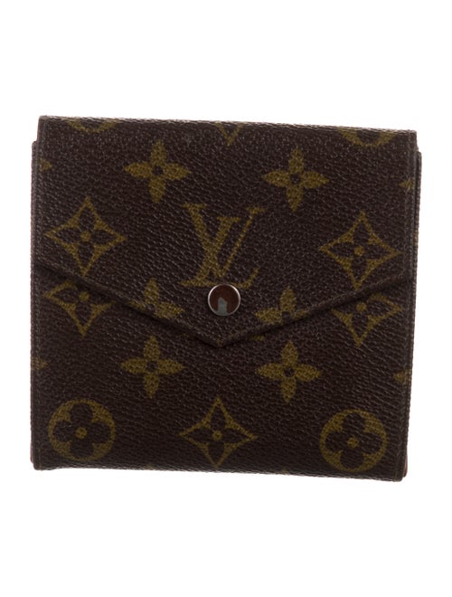 Louis Vuitton LV Monogram Coated Canvas Elise Wallet