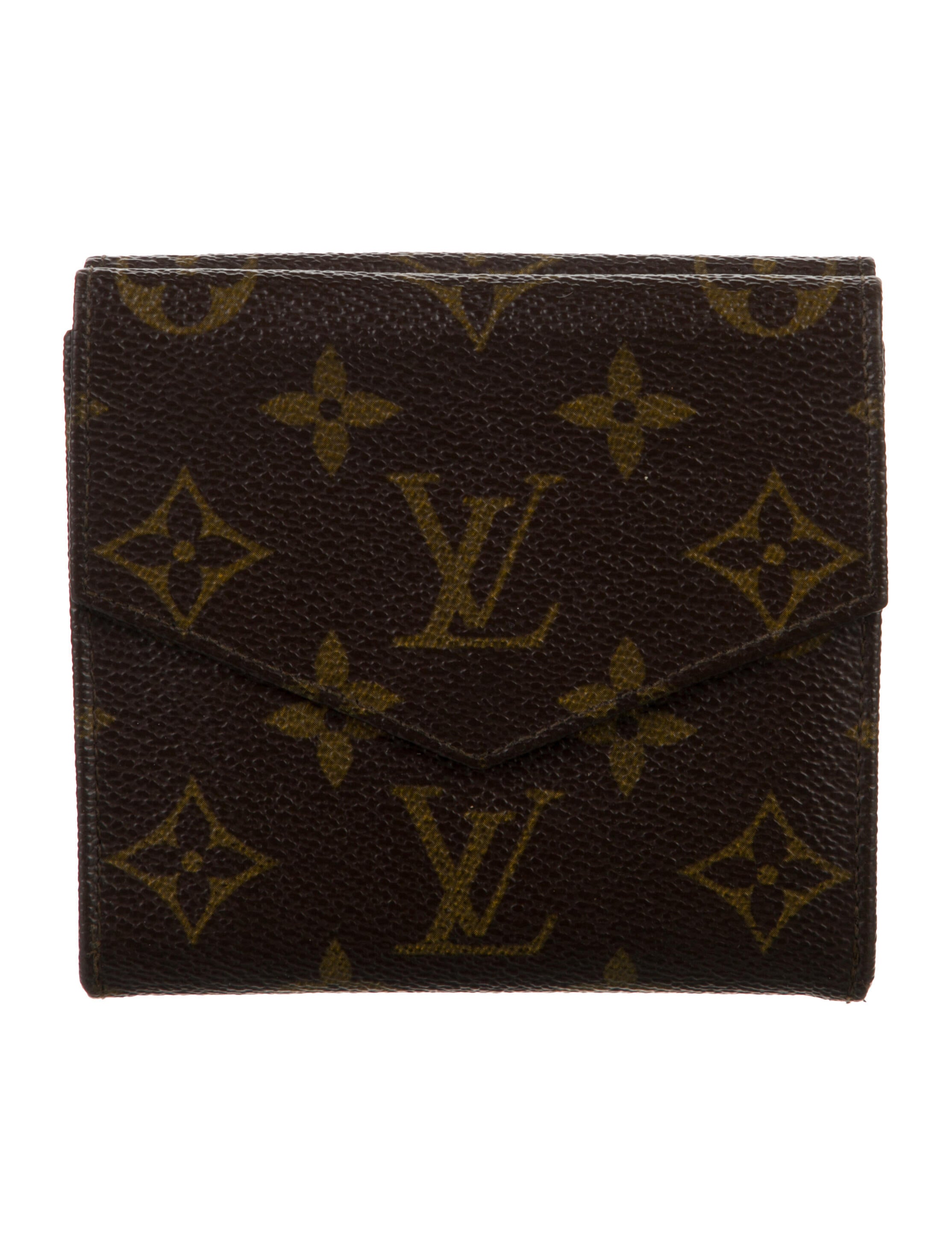 Louis Vuitton LV Monogram Coated Canvas Elise Wallet