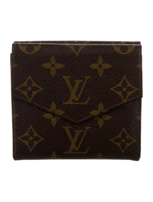 Louis Vuitton LV Monogram Coated Canvas Elise Wallet