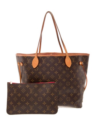 Louis Vuitton LV Monogram Neverfull w/Pouch MM