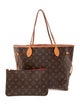 Louis Vuitton LV Monogram Neverfull w/Pouch MM