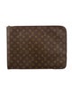 Louis Vuitton Leather Pattern Print Laptop Case