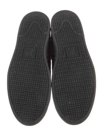 Louis Vuitton Patent Leather Studded Accents Sneakers