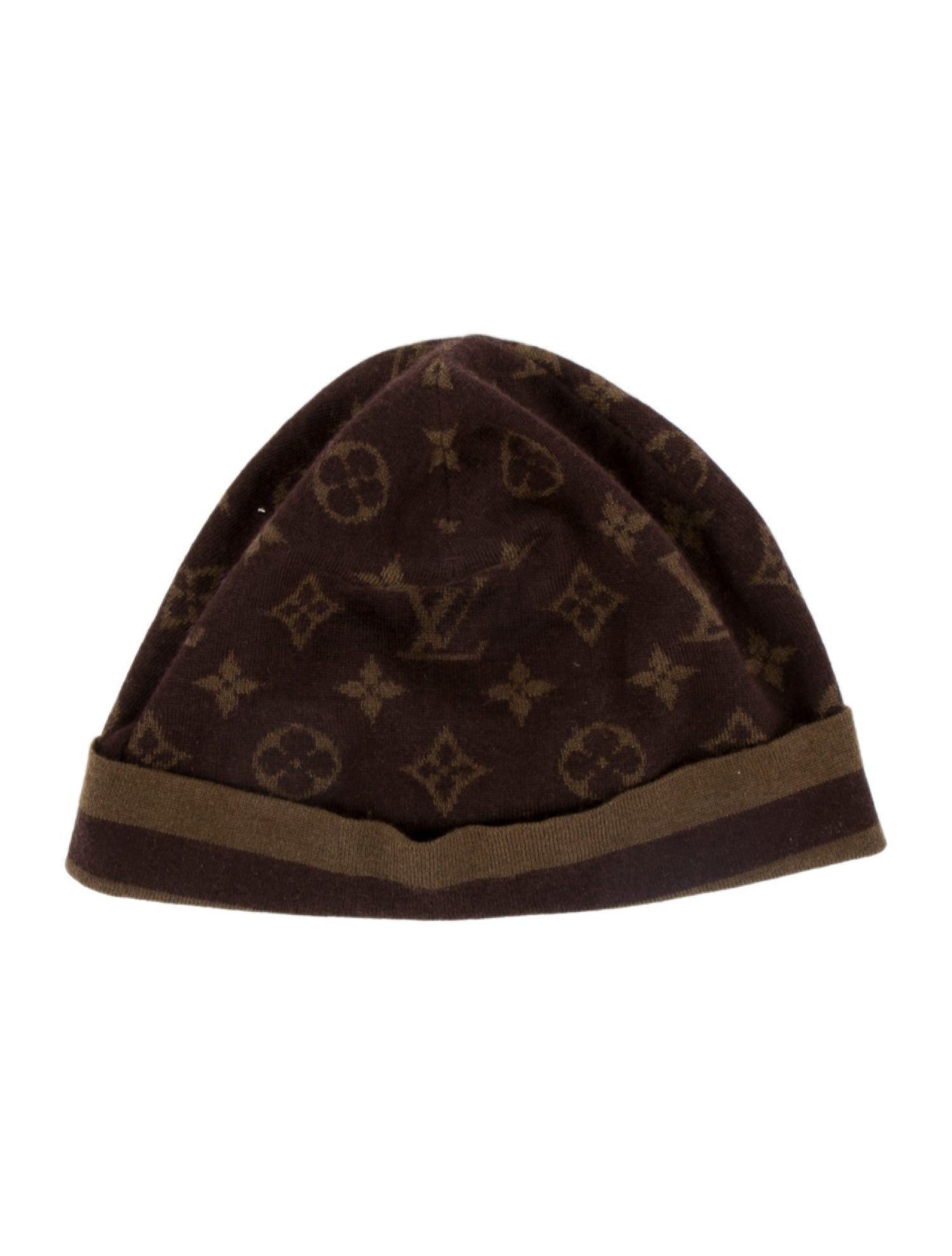 Louis Vuitton Monogram Print Beanie