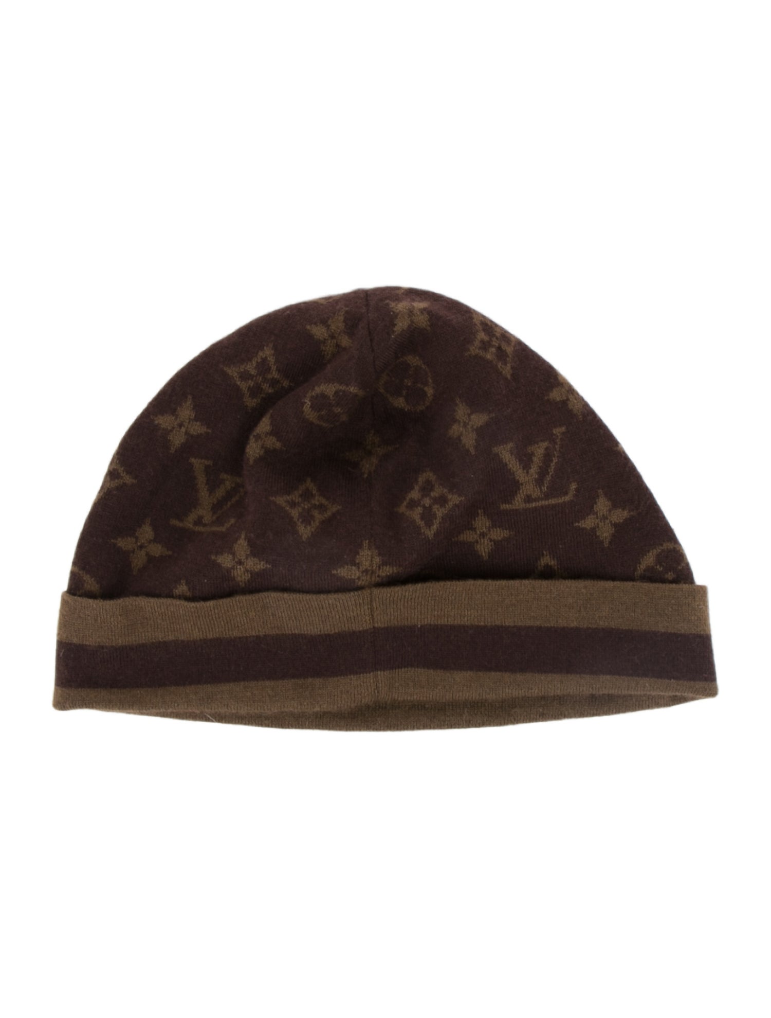 Louis Vuitton Monogram Print Beanie