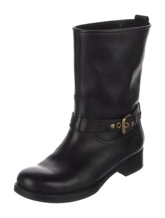 Louis Vuitton LV Monogram Leather Moto Boots