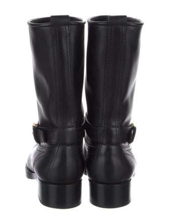 Louis Vuitton LV Monogram Leather Moto Boots