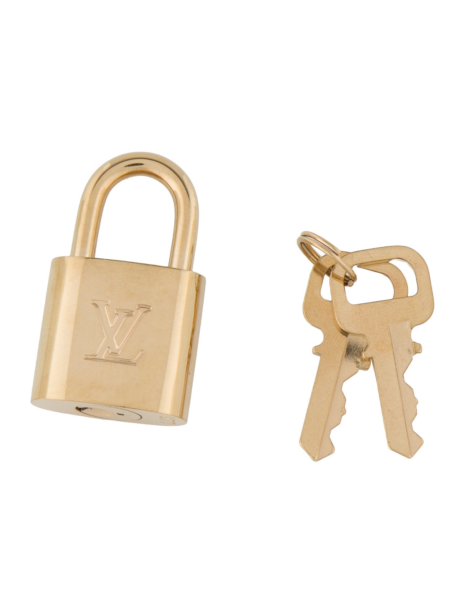 Louis Vuitton Brass Lock & Key Set