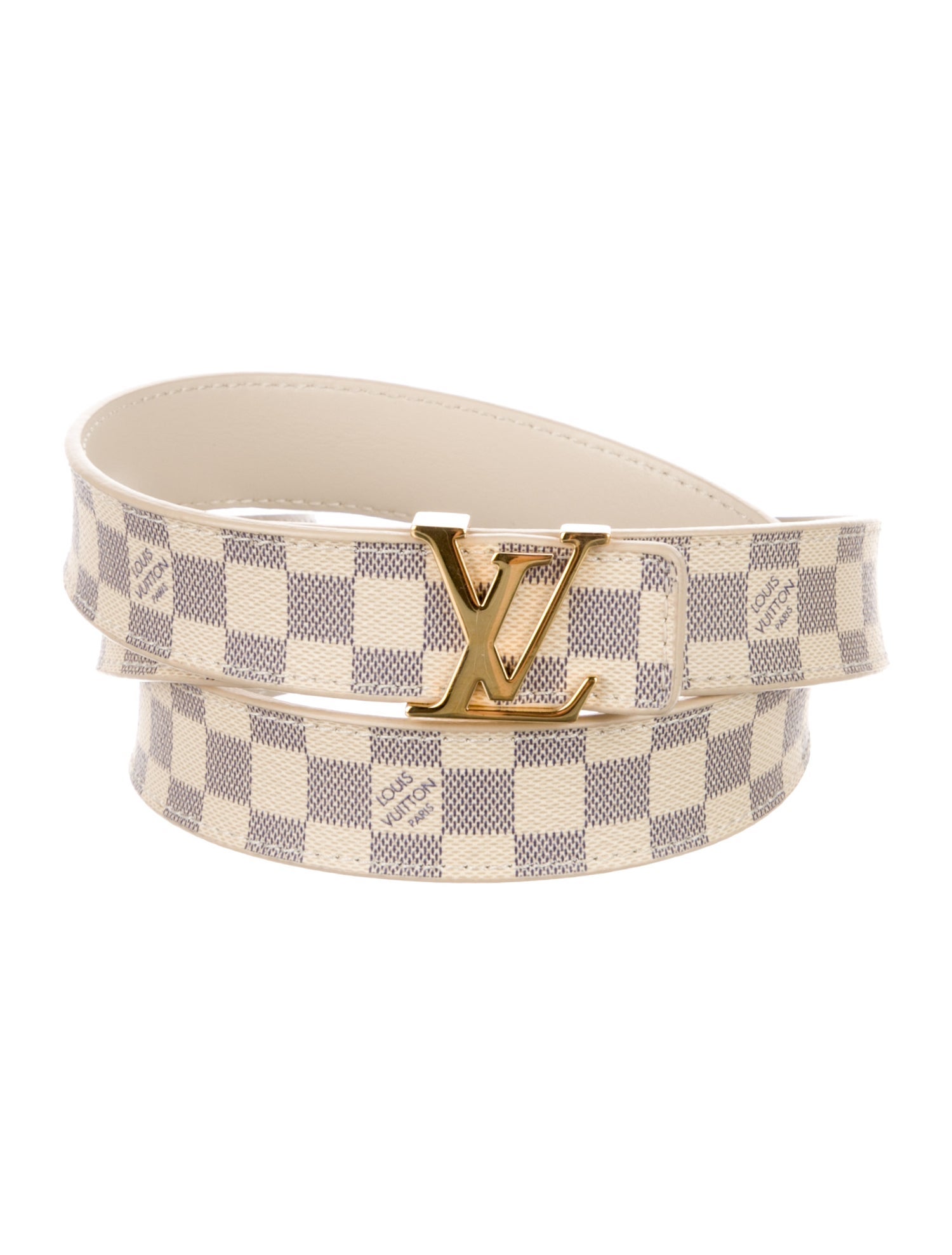 Louis Vuitton 2018 Damier Azur Pattern Belt
