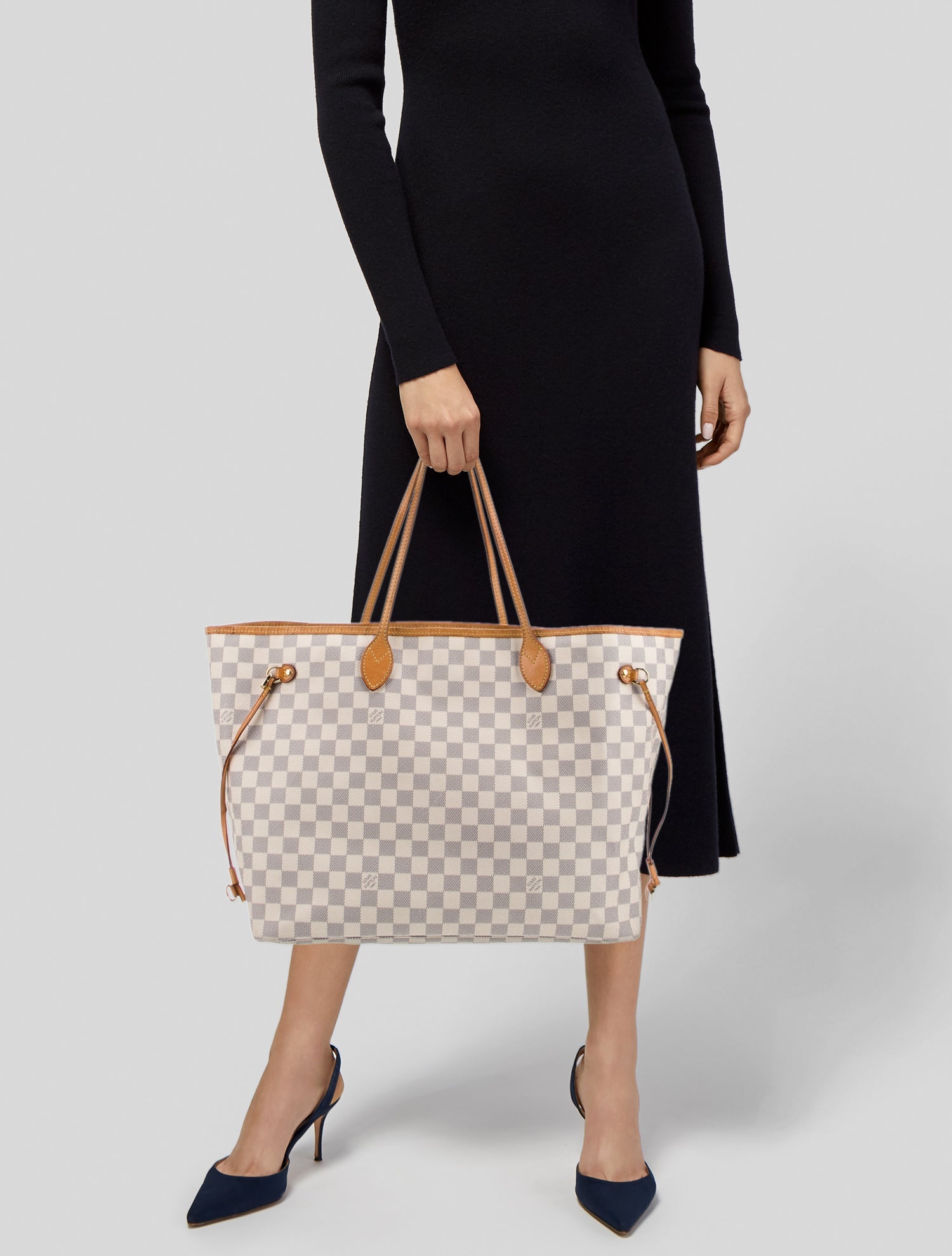 Louis Vuitton Damier Azur Neverfull w/Pouch GM