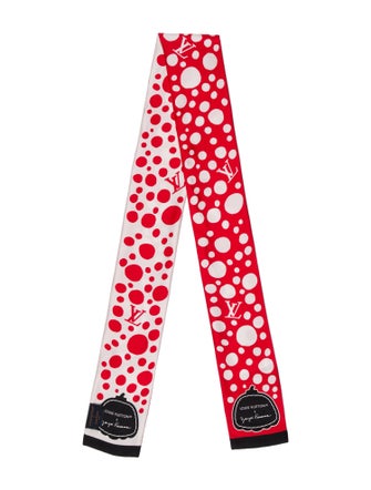 Louis Vuitton Silk Polka Dot Print Scarf