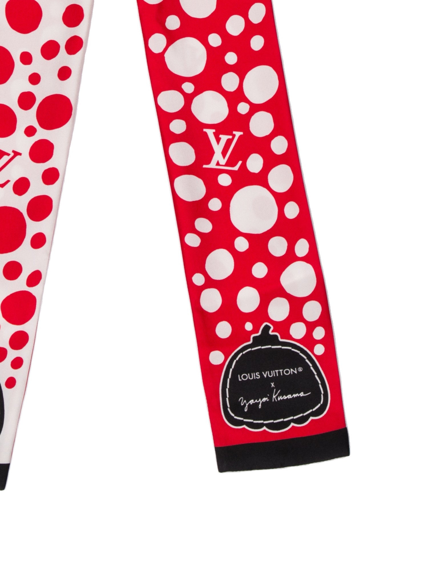 Louis Vuitton Silk Polka Dot Print Scarf