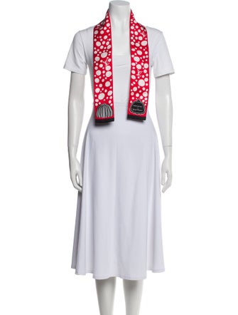 Louis Vuitton Silk Polka Dot Print Scarf