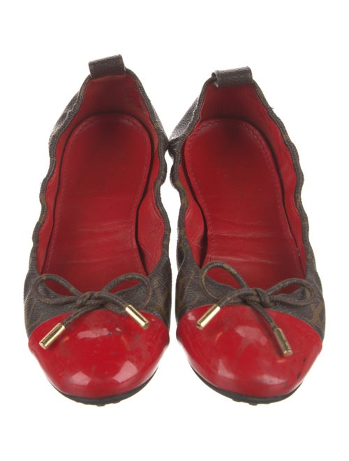 Louis Vuitton LV Monogram Bow Accents Ballet Flats