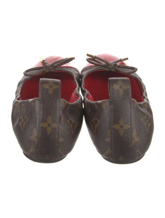 Louis Vuitton LV Monogram Bow Accents Ballet Flats